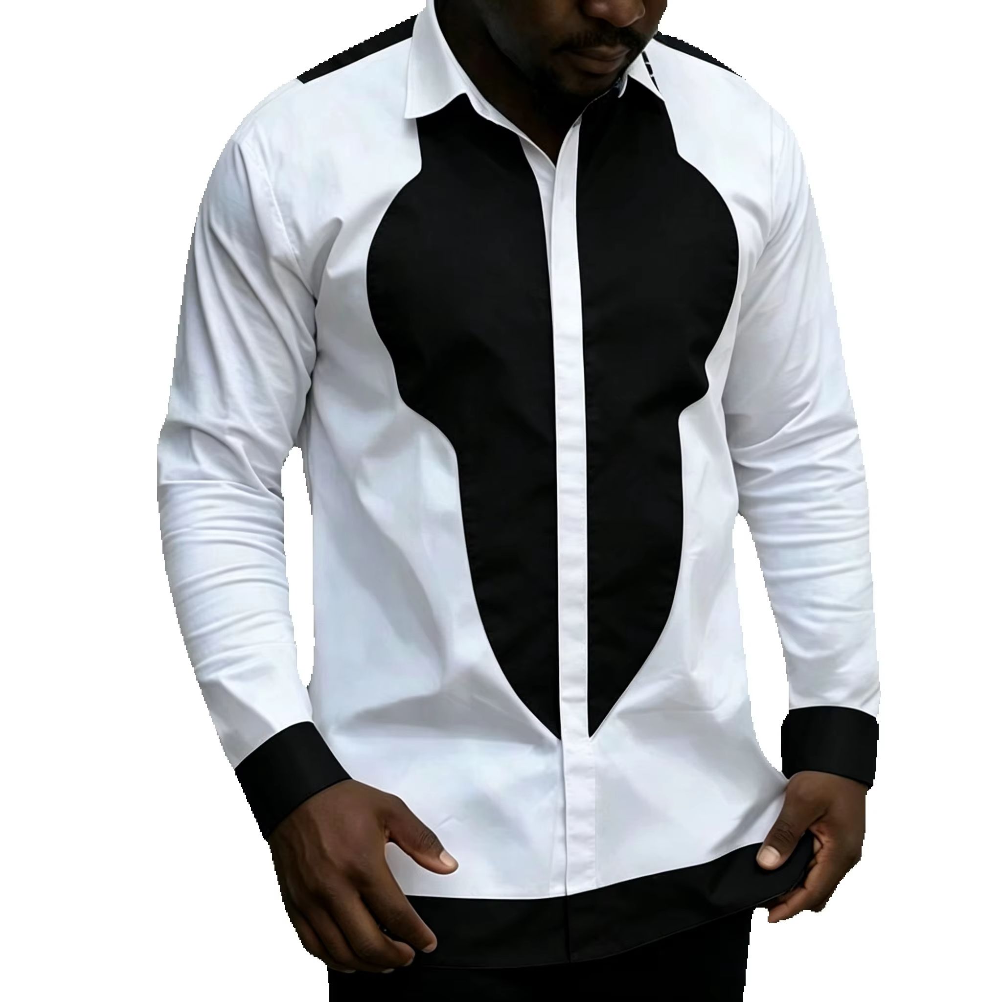 Dashiki Shirt Men - Nigerian Fashion White Men's Shirts Modern