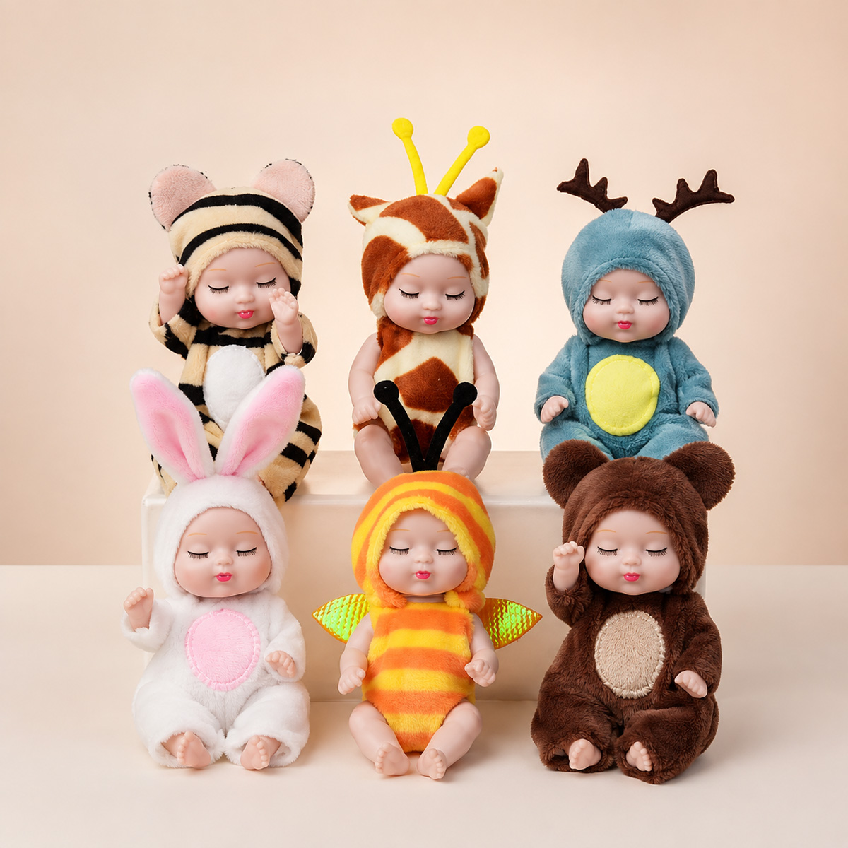 Ethnic Fashion Designers - 1/6PCS Cute Animal Costume Baby Dolls