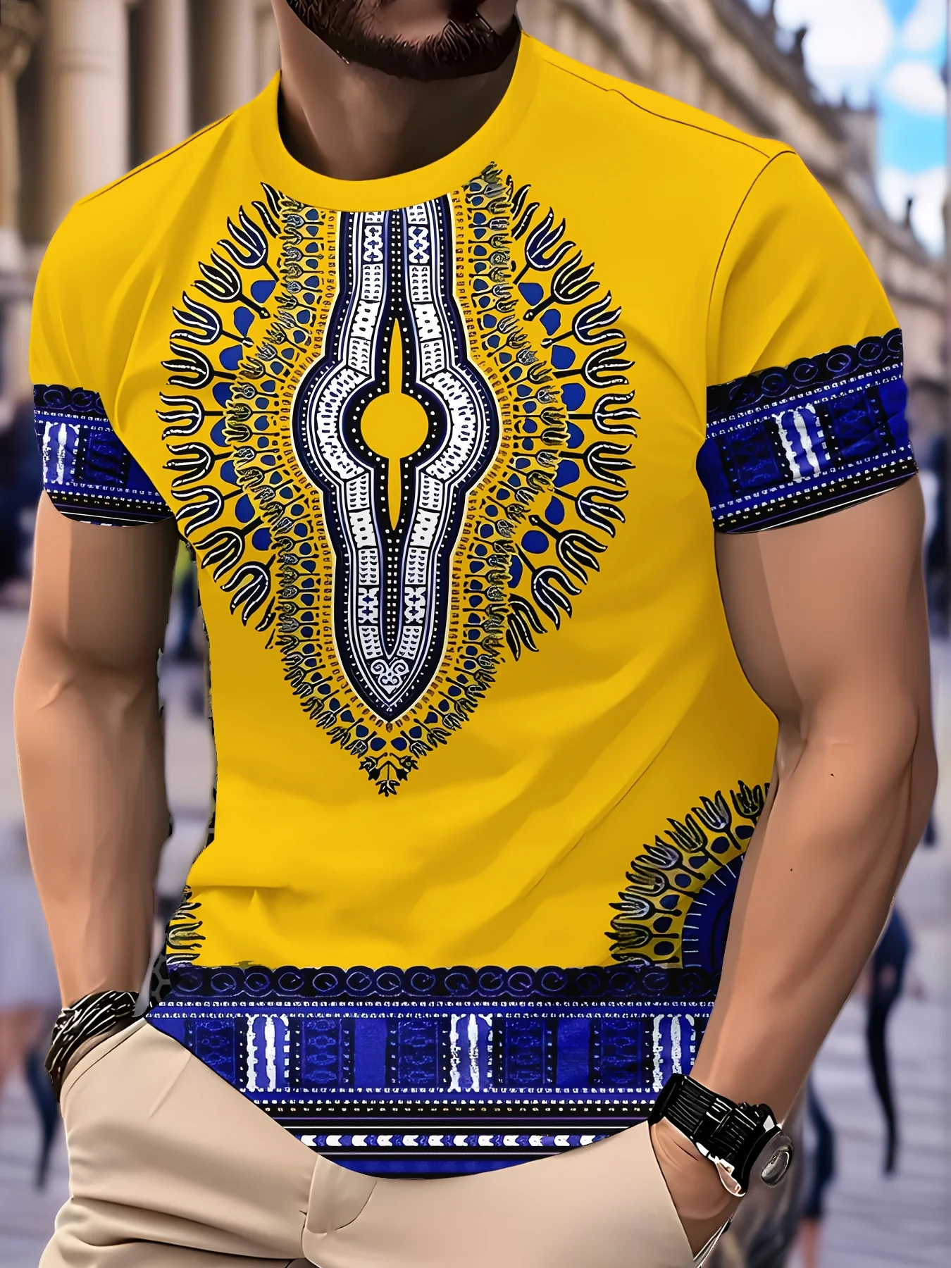 Vintage Men's African Dashiki  - Dashiki Shirt Men 评论和价格