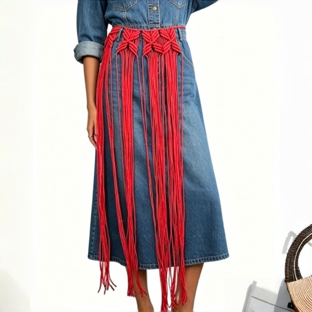 Fashion Bohemian Netted Fringe - Ethnic Fashion Designers 评论和价格