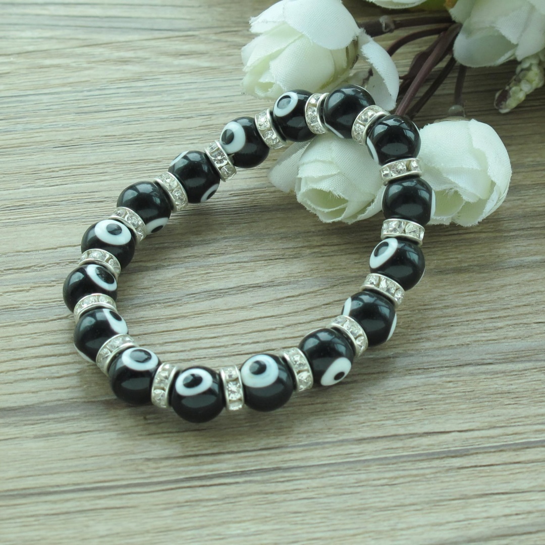 1 Evil Eye Bracelet, Elastic G - Fashion Ethnic Wear For Men 评论和价格