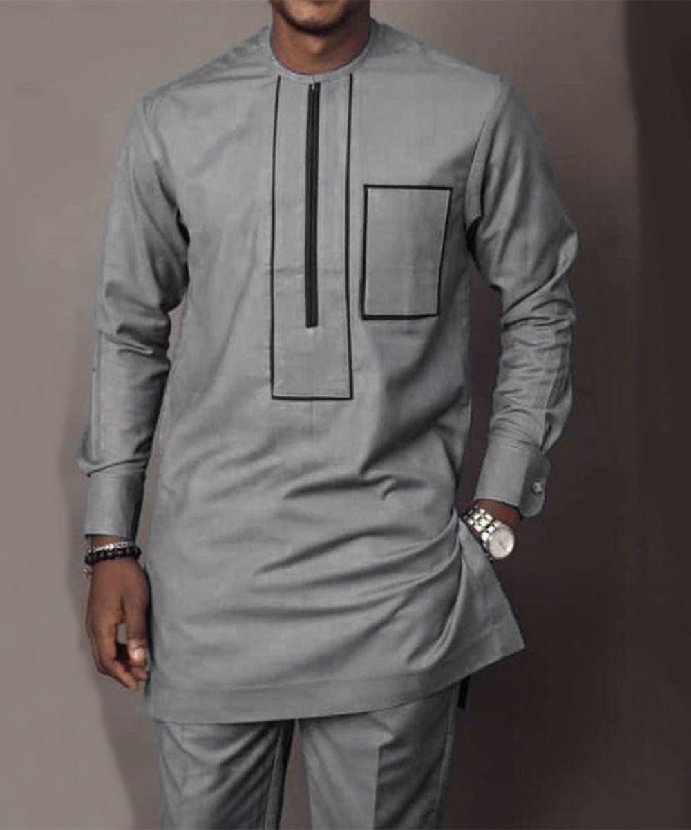 African Men 2024 Summer Suit L - Dashiki Shirt Men 评论和价格