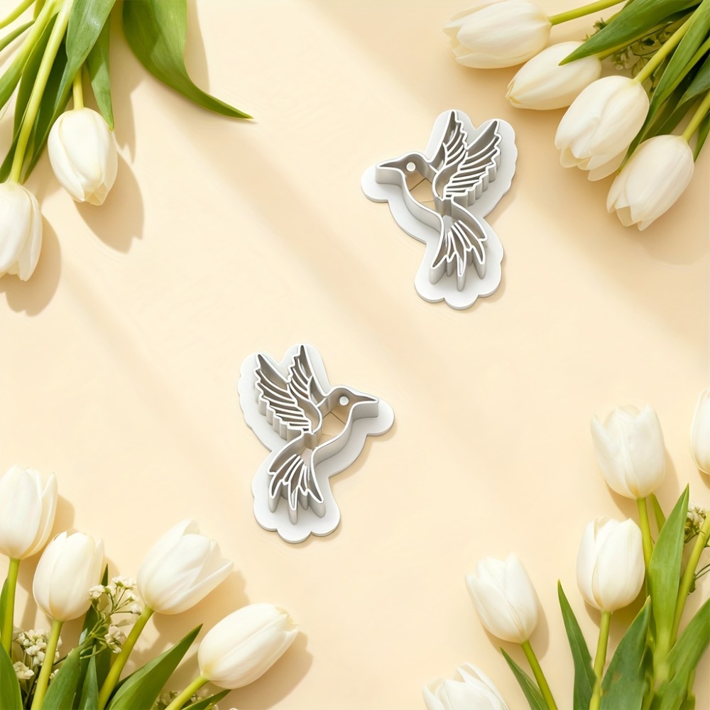 2Pcs Flying Hummingbird Polyme - Ethnic Fashion Jewellery 评论和价格