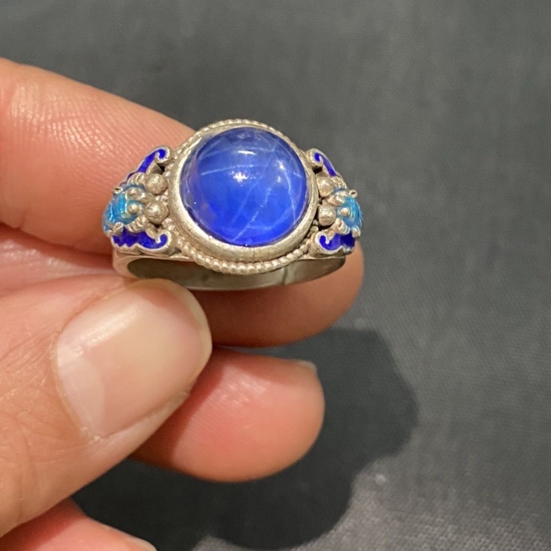 Ethnic Cloisonne Open Ring, Ex - Fashion Ethnic Wear For Men 评论和价格