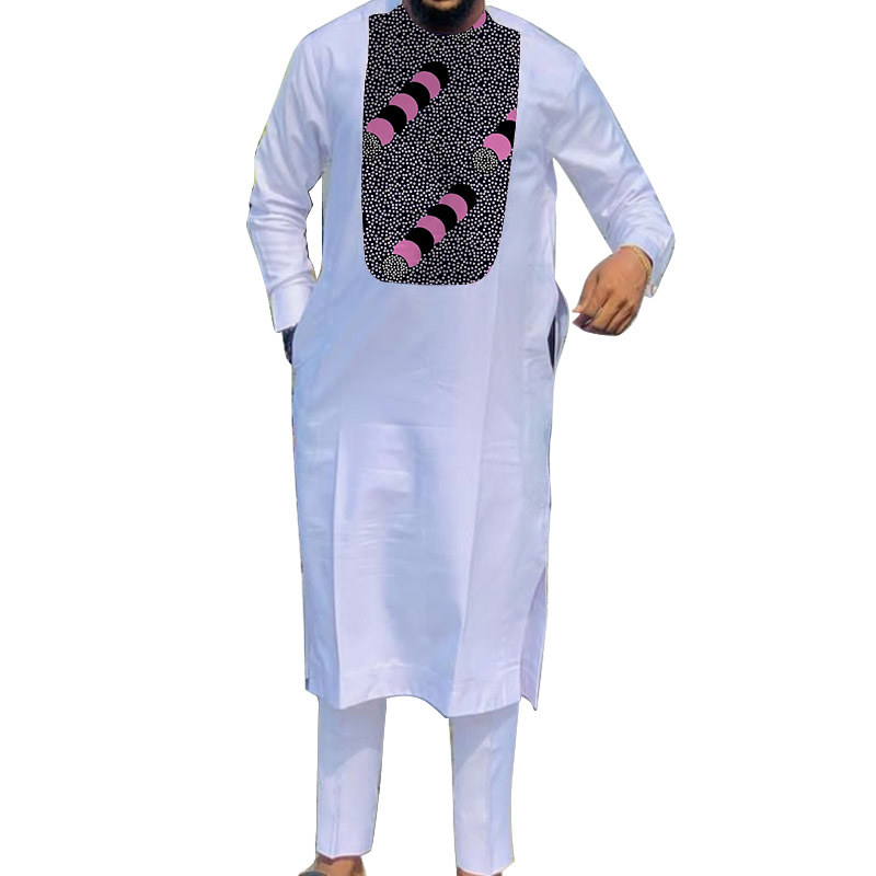 African Muslim Robe White Men' - Dashiki Shirt Men 评论和价格