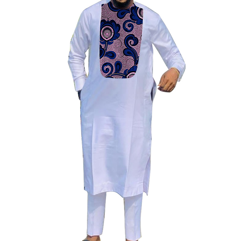African Muslim Robe White Men' - Dashiki Shirt Men 评论和价格