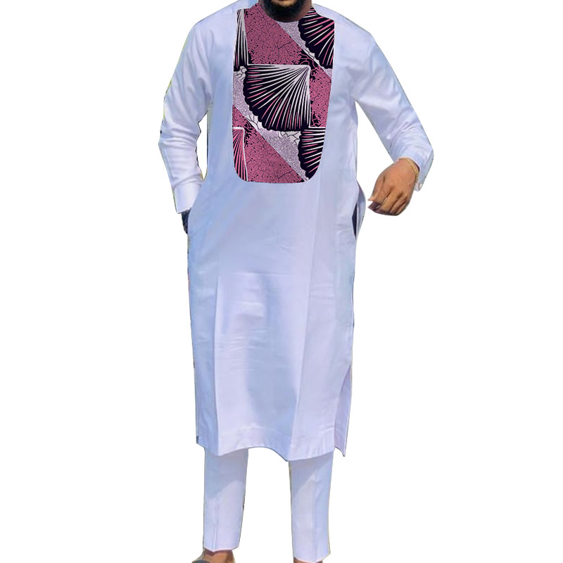 African Muslim Robe White Men' - Dashiki Shirt Men 评论和价格