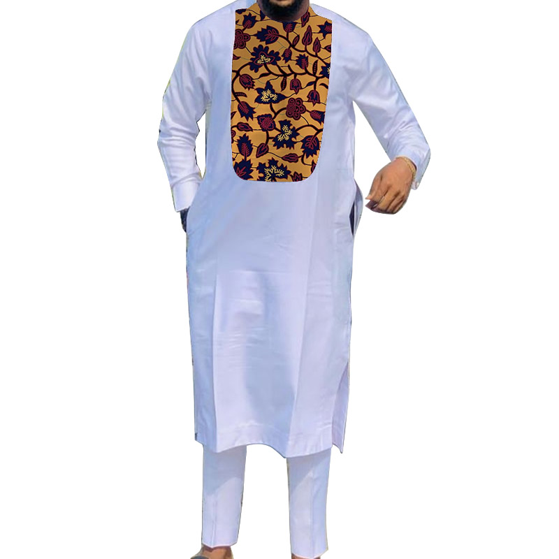 African Muslim Robe White Men' - Dashiki Shirt Men 评论和价格