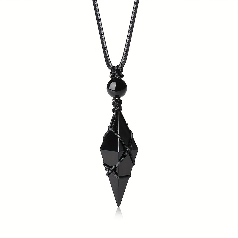 Black Obsidian Arrowhead Cryst - Fashion Ethnic Wear For Men 评论和价格