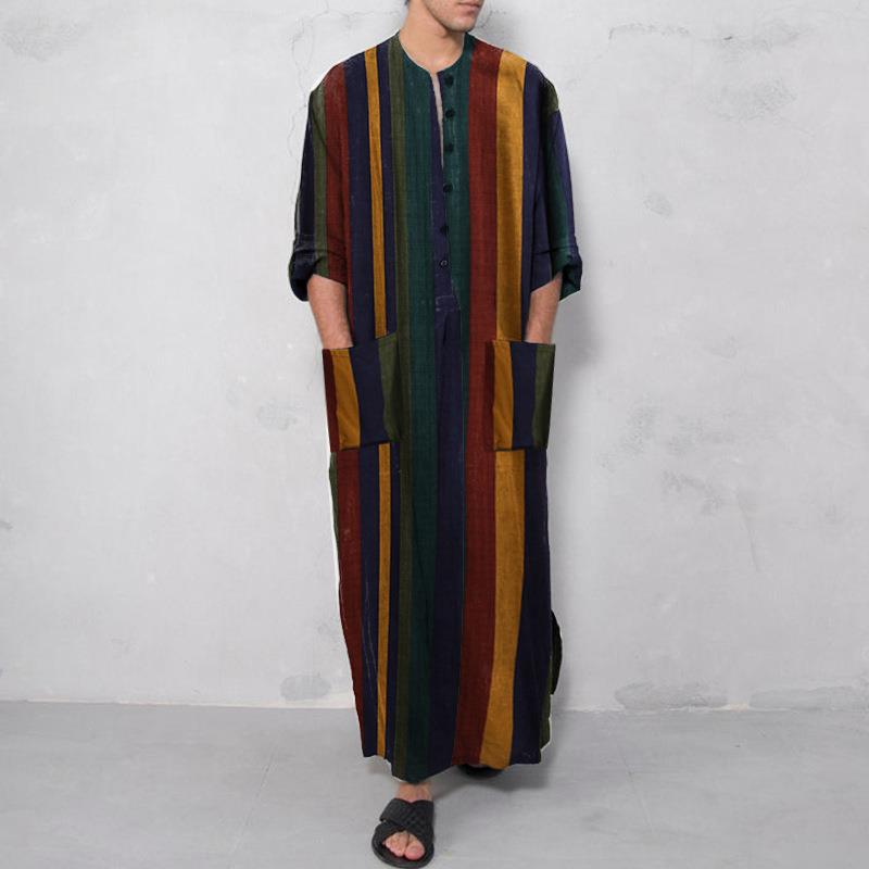 Printed Long Mens Shirt with a - Fashion Ethnic Wear For Men 评论和价格