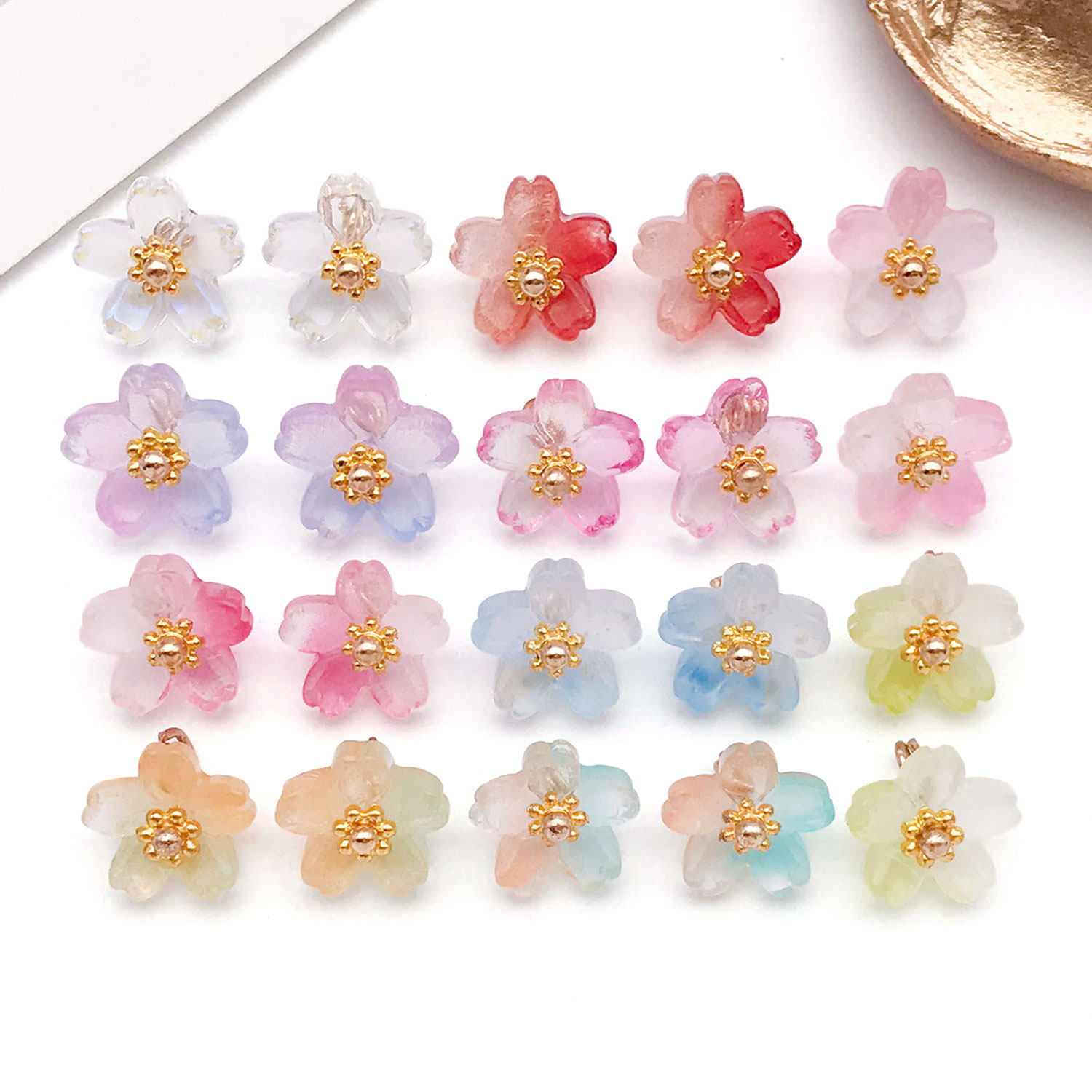 10/20pcs Vibrant Glass Cherry  - Ethnic Fashion Wear 评论和价格