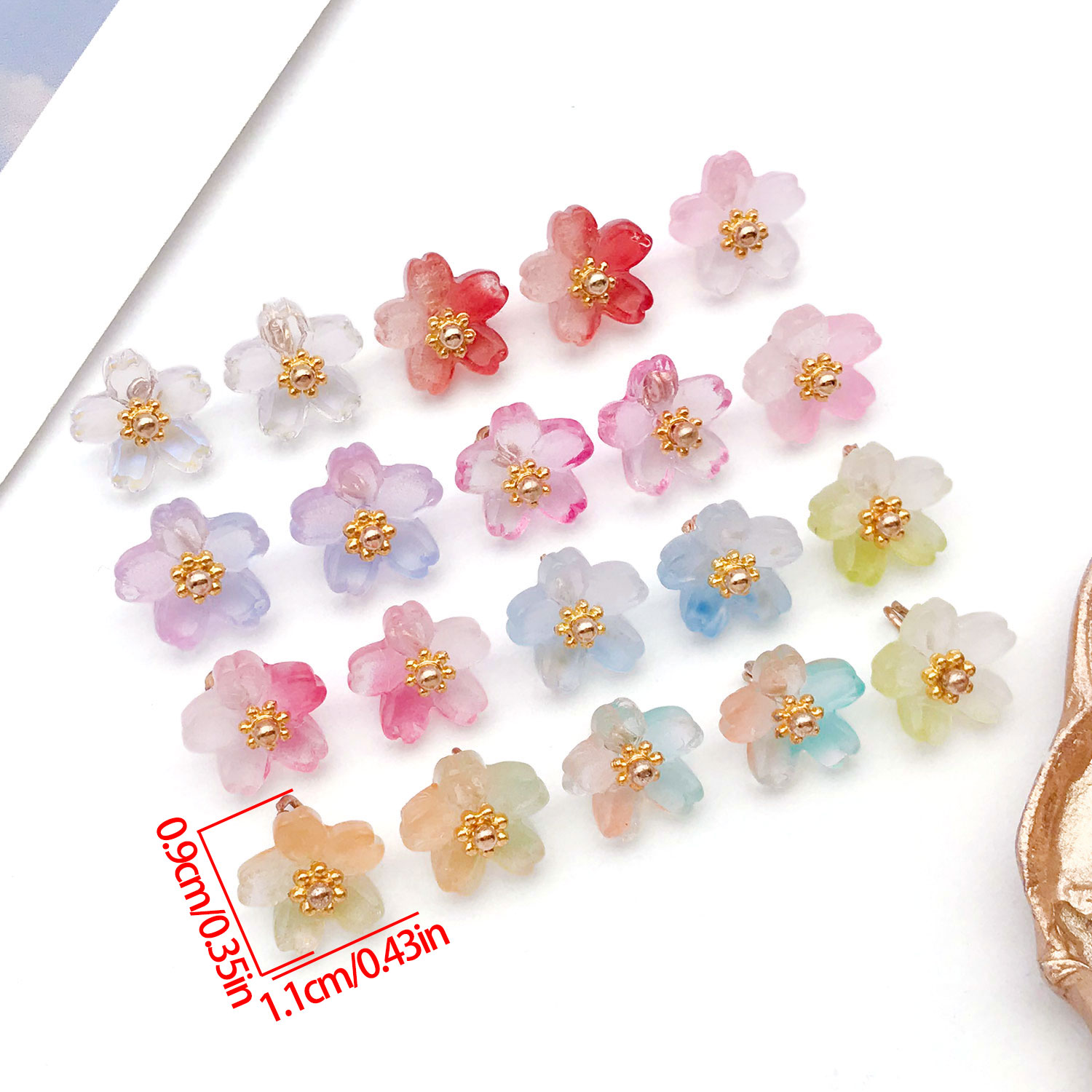10/20pcs Vibrant Glass Cherry  - Ethnic Fashion Wear 评论和价格