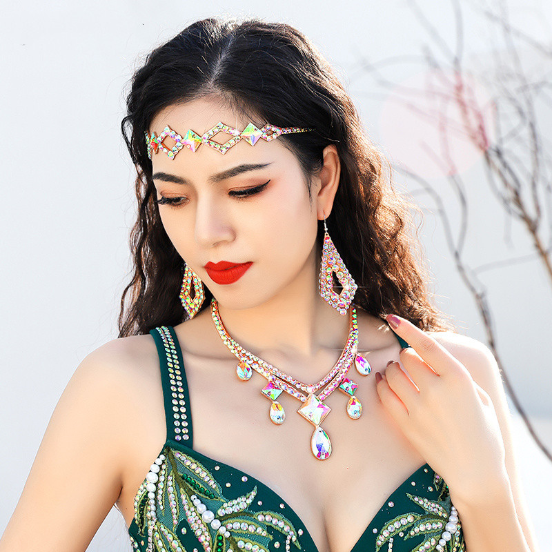 Women Rhinestone Forehead Head - Ethnic Fashion Jewellery 评论和价格
