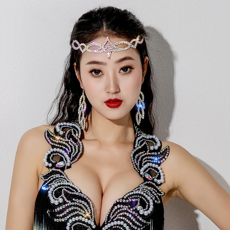 Women Rhinestone Forehead Head - Ethnic Fashion Jewellery 评论和价格